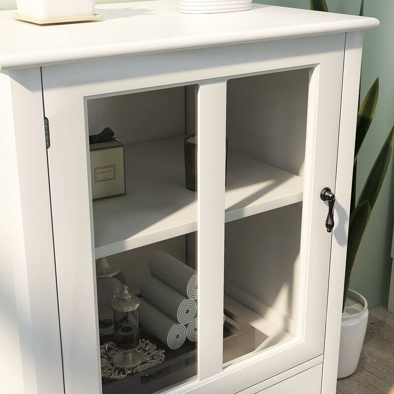 Versatile Storage Cabinet Glass Doors Buffet/Sideboard