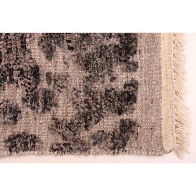 ECARPETGALLERY Hand-knotted Tangier Taupe Wool Rug - 8'3 x 10'3