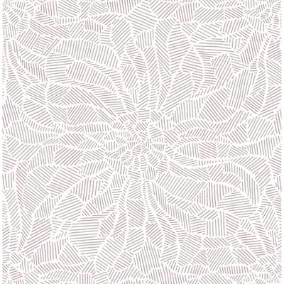 A-Street Prints Daydream Purple Abstract Floral Wallpaper