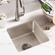 preview thumbnail 3 of 17, Reveler Fireclay Undermount Bar Sink - 15.75" x 15.75" x 7.5" Silver
