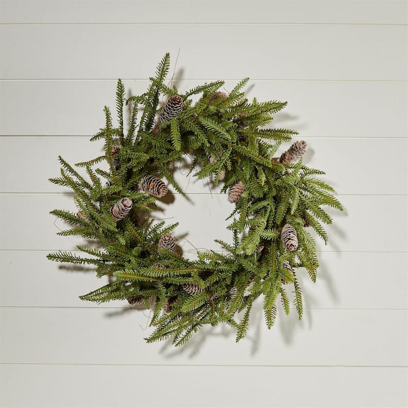 Pine and Pinecone Wreath 24"D