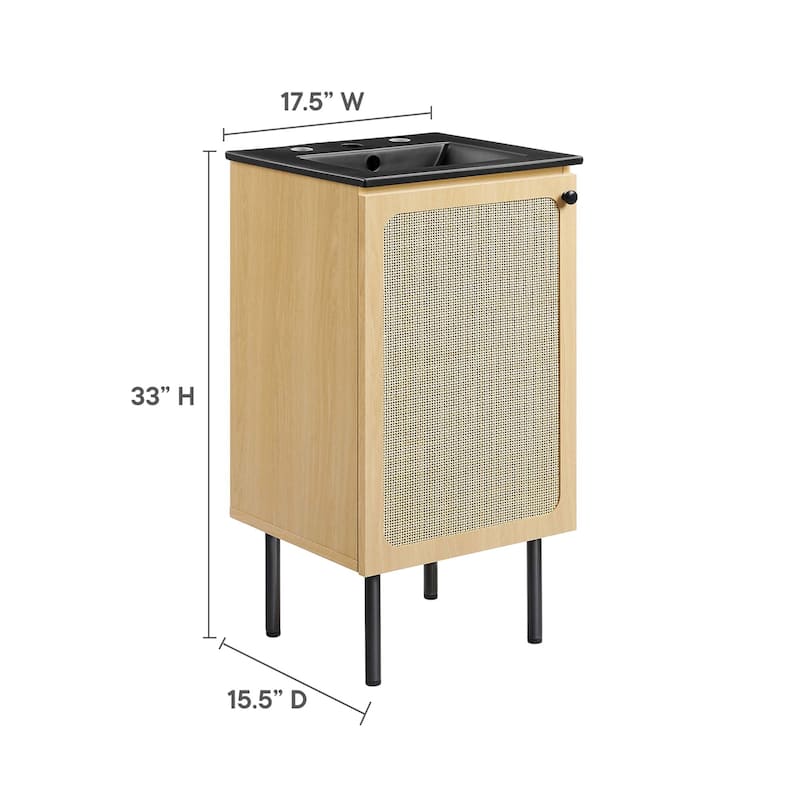 Chaucer Bathroom Vanity with Black Basin Included