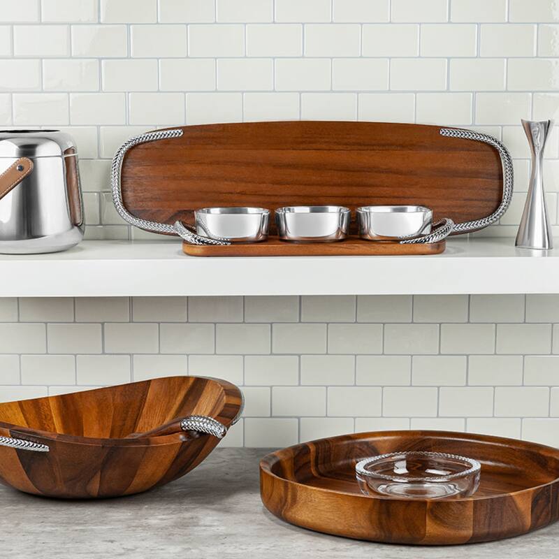 Nambe Braid Condiment Trio