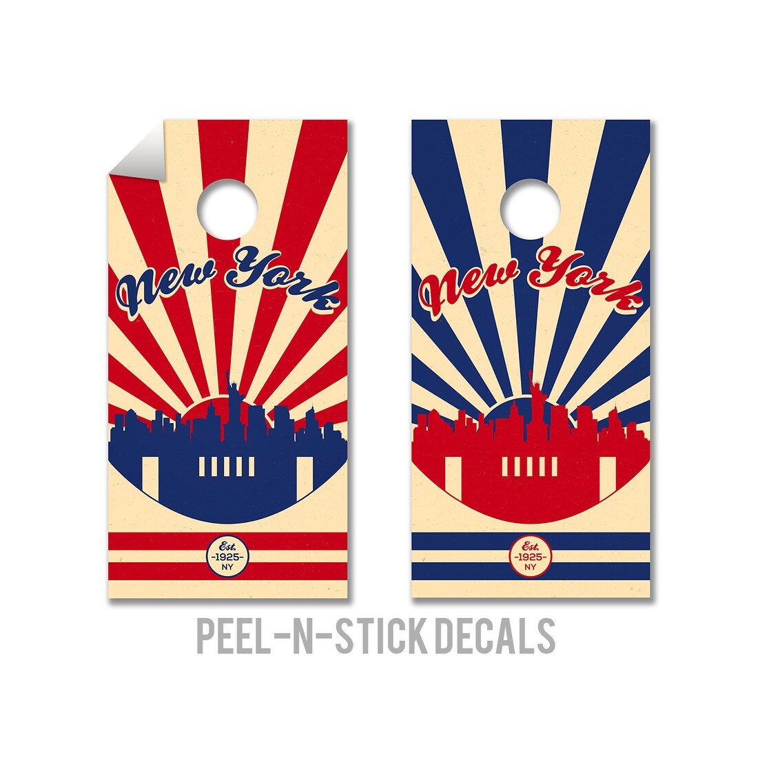 Shop New York Giants Cornhole Board Decals Overstock 13255850