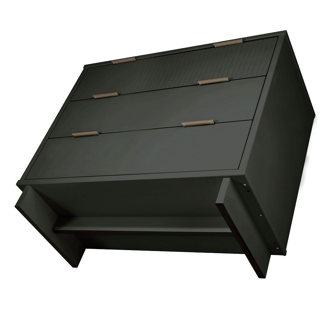 Manhattan Comfort Granville 38.18" Modern Standard 3 Drawer Dresser