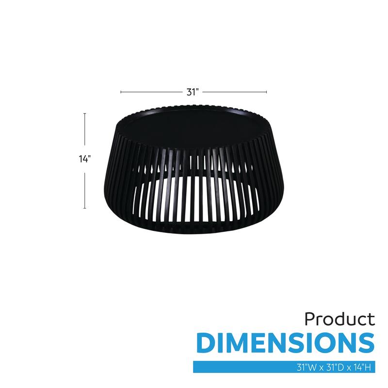 Elara 31 in. Drum Coffee Table