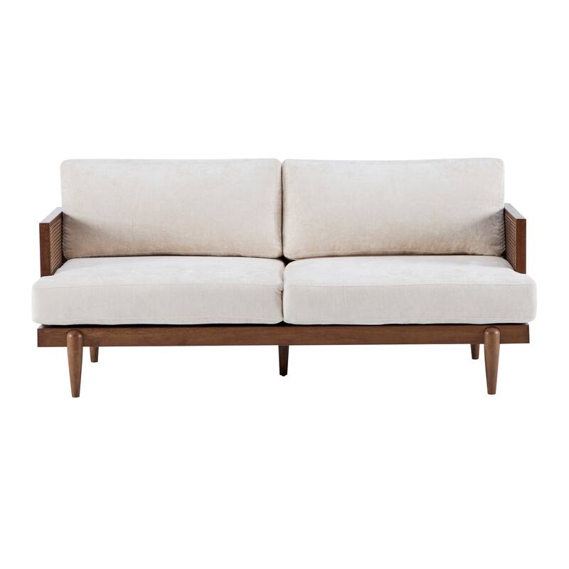 Christopher Knight Home-Lisa Fabric Arm 3-Seater Sofa