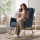 preview thumbnail 44 of 54, HOMYKA 25.2” Wide Rocking Chair with Button Accents for Nurseries