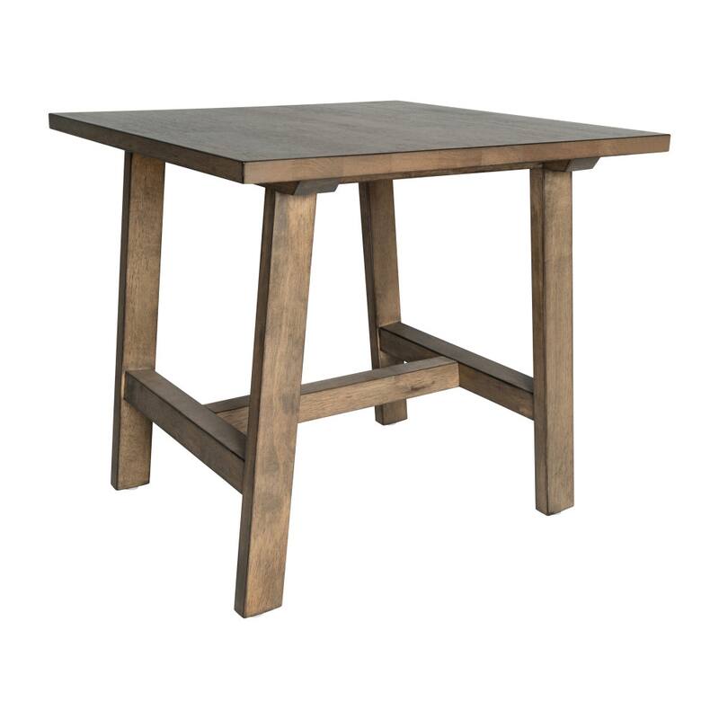 Solid Wood Farmhouse Trestle Style End Table