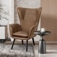 preview thumbnail 62 of 92, Upholstered Wingback Armchair Leisure Accent Chair, Single - 40.55" H x 28.34" W x 33.1" D