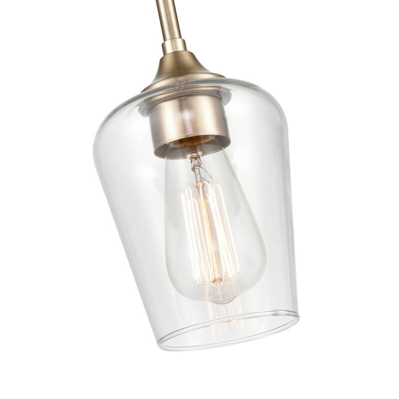 Millennium Lighting Ashford 1 Light Pendant in Modern Gold with Clear Glass Shade