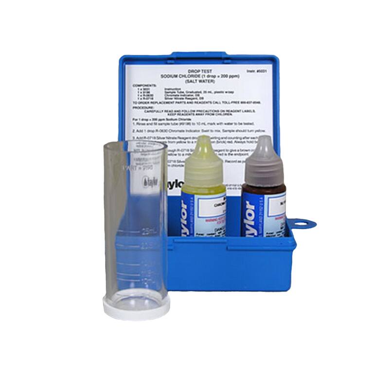 Taylor K2005 Pool Hardness pH DP Test Kit & K-1766 Salt Water Drop Test Kit - 1