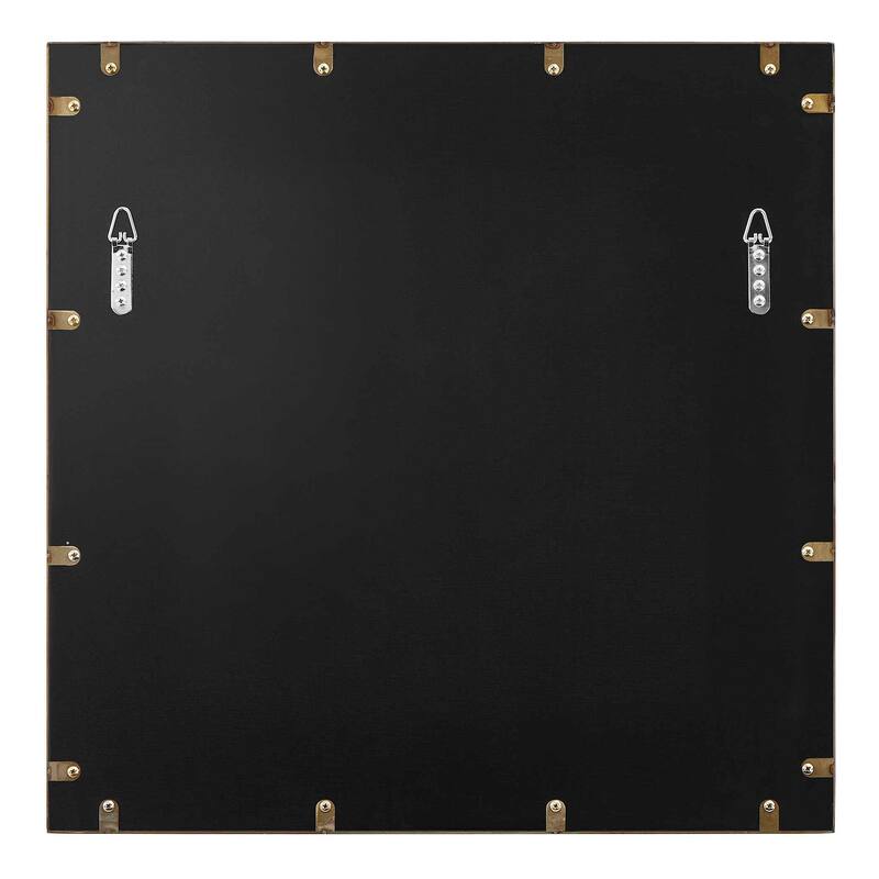 Uttermost 08256 Fredric 24-1/4" Square Flat Stainless Steel Framed