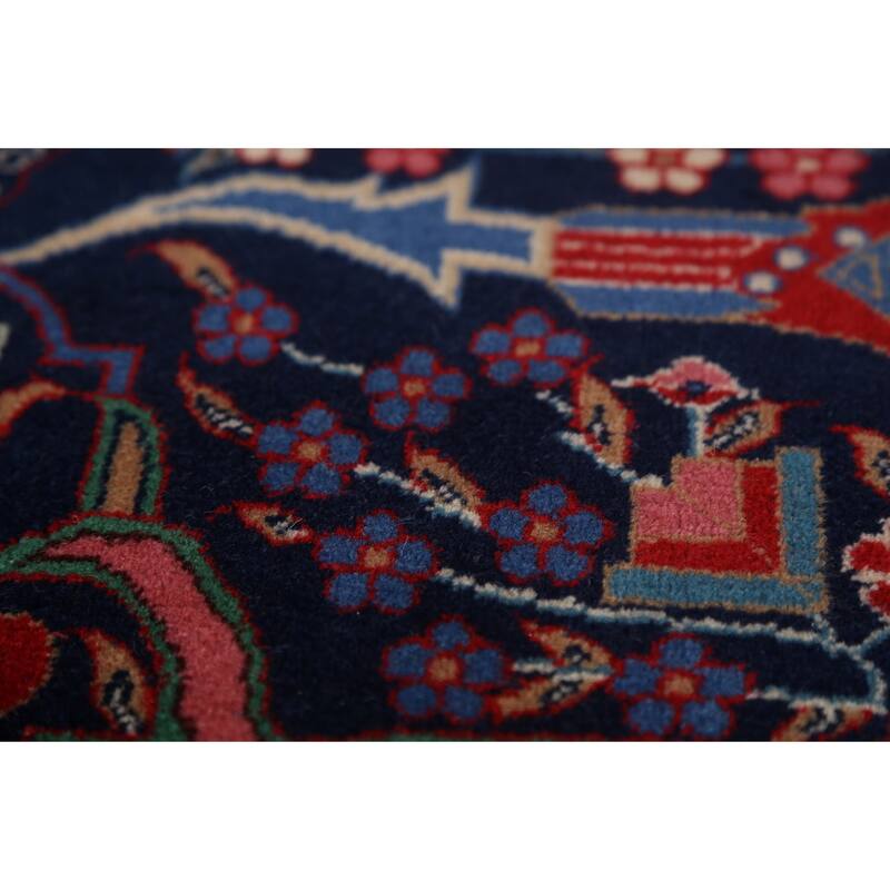 Vegetable Dye Tabriz Chinese Area Rug Handmade Wool Carpet - 9'3"x 12'1"