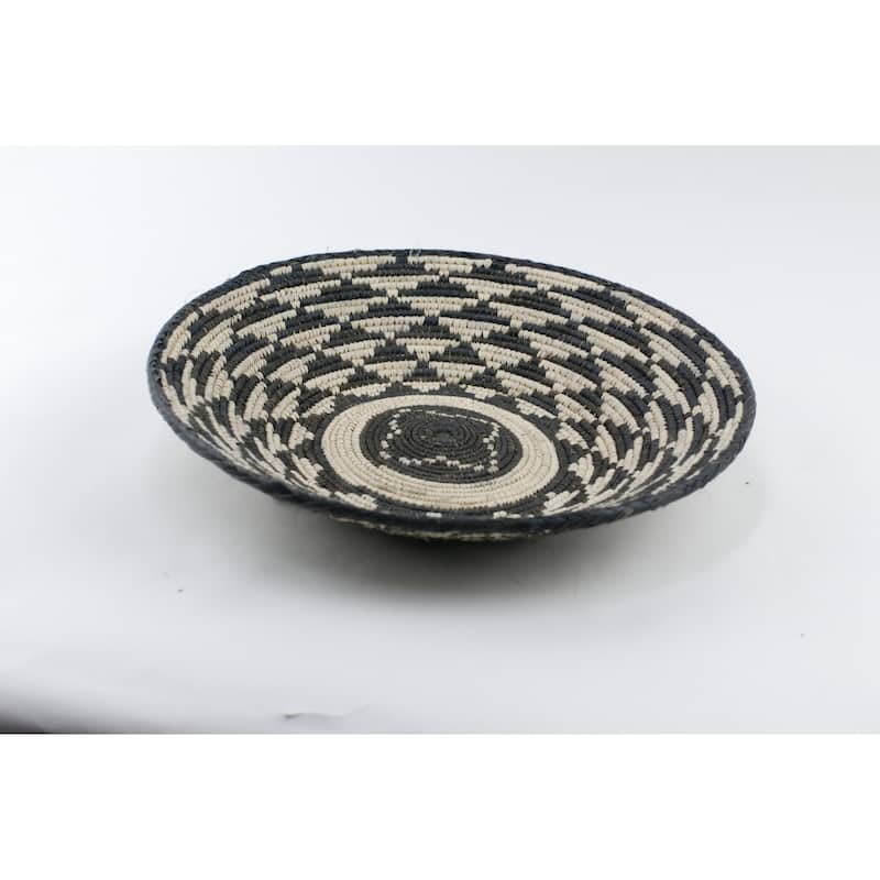 Hand Woven Palm Wall Decor Basket