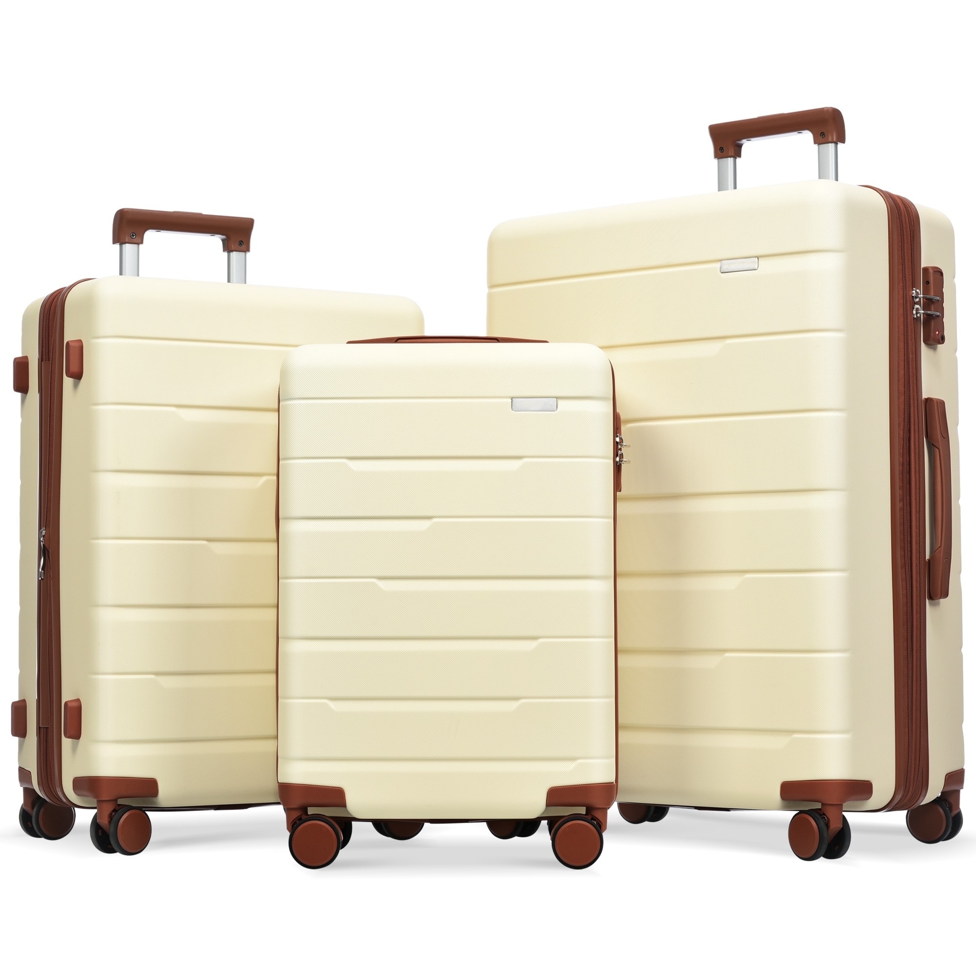 Luggage Sets 3 Piece Suitcase Set 20/24/28,Carry on Luggage Airline  Approved,Hard Case with Spinner Wheels - Bed Bath & Beyond - 38422008