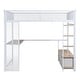 preview thumbnail 17 of 32, Full Metal Gaming Loft Bed with LED, Desk & Drawers