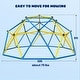 preview thumbnail 6 of 7, Jungle Gym 10ft Climbing Dome with Swing, Outdoor Playset with Monkey Bars for Kids Supports 800LBS Backyard Climbing Toys