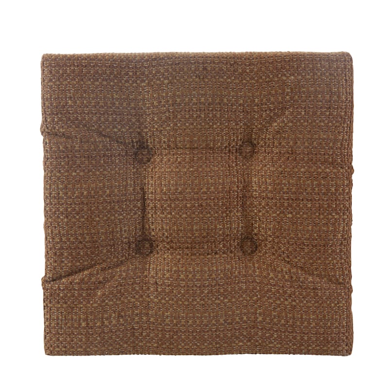Klear Vu Tyson Square Barstool Cushion Set with Velcro Straps