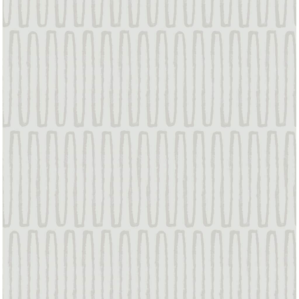 A-Street Prints Lars Light Grey Retro Wave Wallpaper