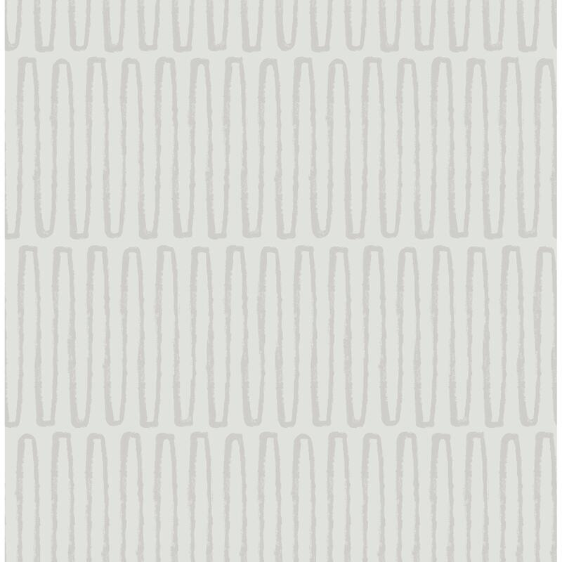 A-Street Prints Lars Light Grey Retro Wave Wallpaper