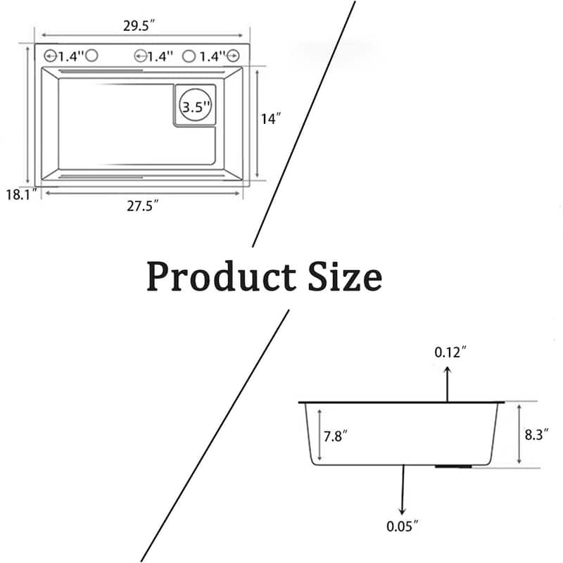 Undermount Black Single Bowl Stainless Steel Kitchen Sink