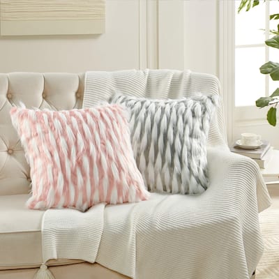 Highlight Lamb Shaggy FauxFur 2 Piece Pillow Shell Set, NO INSERT