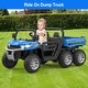 preview thumbnail 9 of 18, 24V 2 Seater Ride On Dump Truck with Remote Control Blue