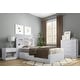 preview thumbnail 1 of 5, OS Home and Office Furniture Model 6000 Twin Sized White Mates Bed with Two Drawers