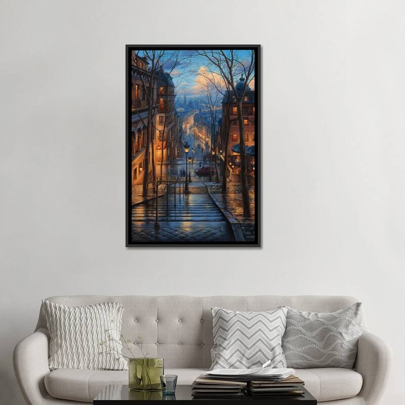 iCanvas "Montmartre Spring" by Evgeny Lushpin Framed Canvas Print