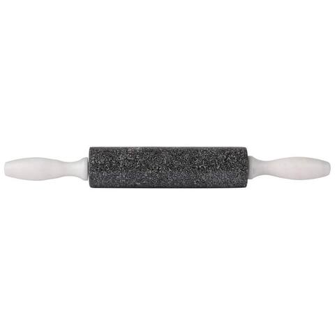 HealthSmart 16" Granite Rolling Pin with Marble Handles
