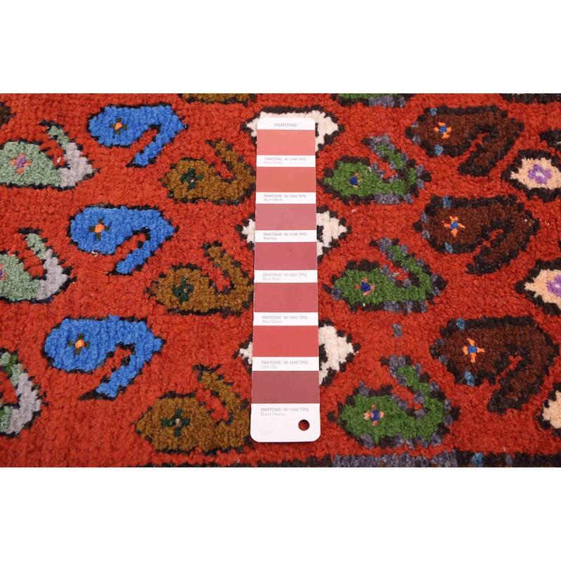 ECARPETGALLERY Hand-knotted Andelz Dark Copper Wool Rug - 4'11 x 9'7