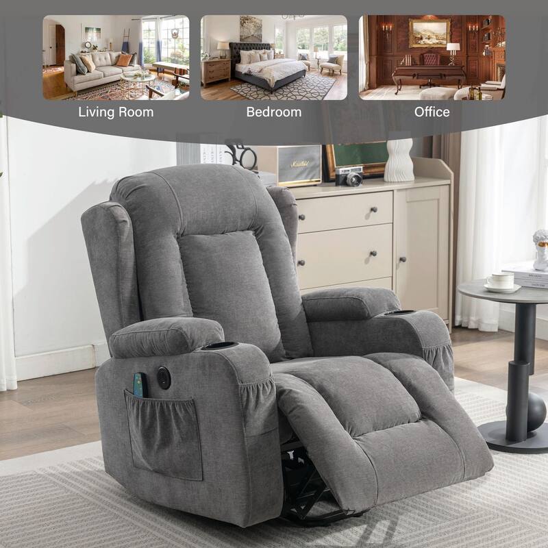 Power Lift Recliner Chair for Elderly with Heat, Massage, and USB Port
