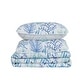 preview thumbnail 3 of 4, Premium Blue Coral Microfiber Quilt Set With Shams