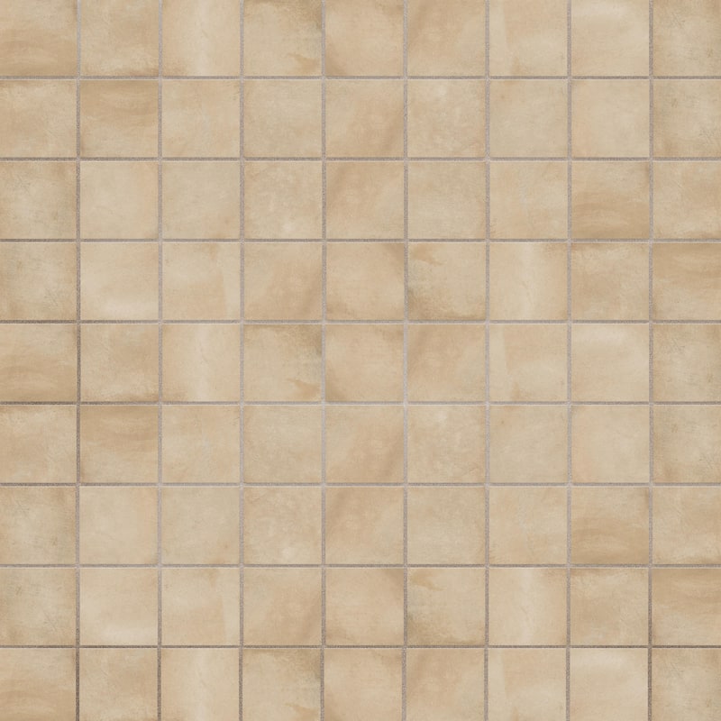 Merola Tile Laverton Taco Beige 1-5/8" x 1-5/8" Porcelain Floor and Wall Tile