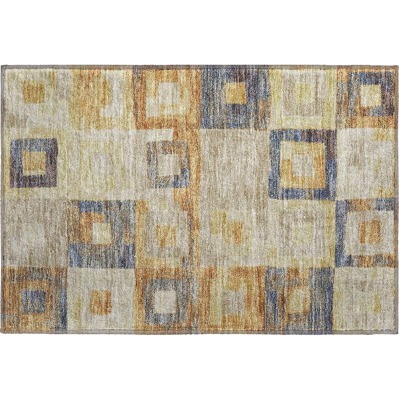 Premium Washable Super Soft Blocky Contemporary Mayfield Rug