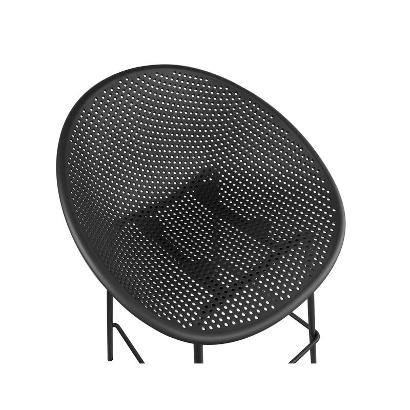 Set of 2 26-inch Contemporary Eiffel Dowel DSW Counter Height Stool Barstool With Backs For Kitchen Home Side Break Room