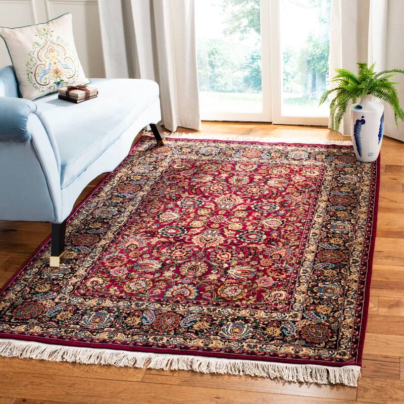 SAFAVIEH Hand-Knotted Versailles Vaia Wool Rug - Red/Blue - 6' x 9'
