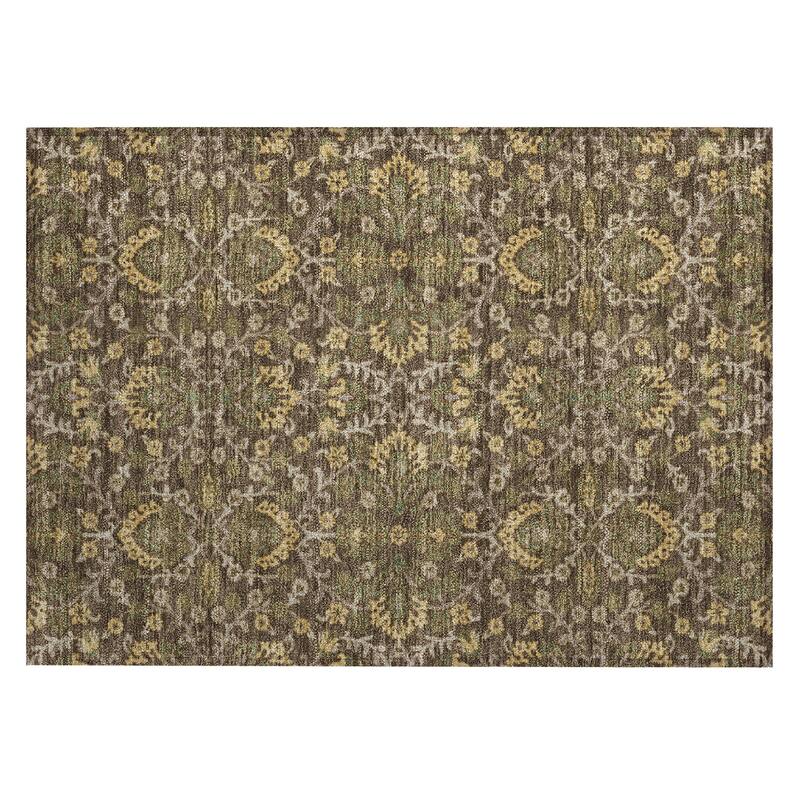 Machine Washable Indoor/ Outdoor Traditional Hartman Chantille Rug