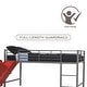 preview thumbnail 11 of 18, Avenue Greene Junior Metal Twin Loft Bed with Slide