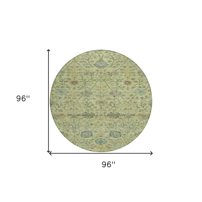 HomeRoots Floral Transitional Rectangle Outdoor Rug