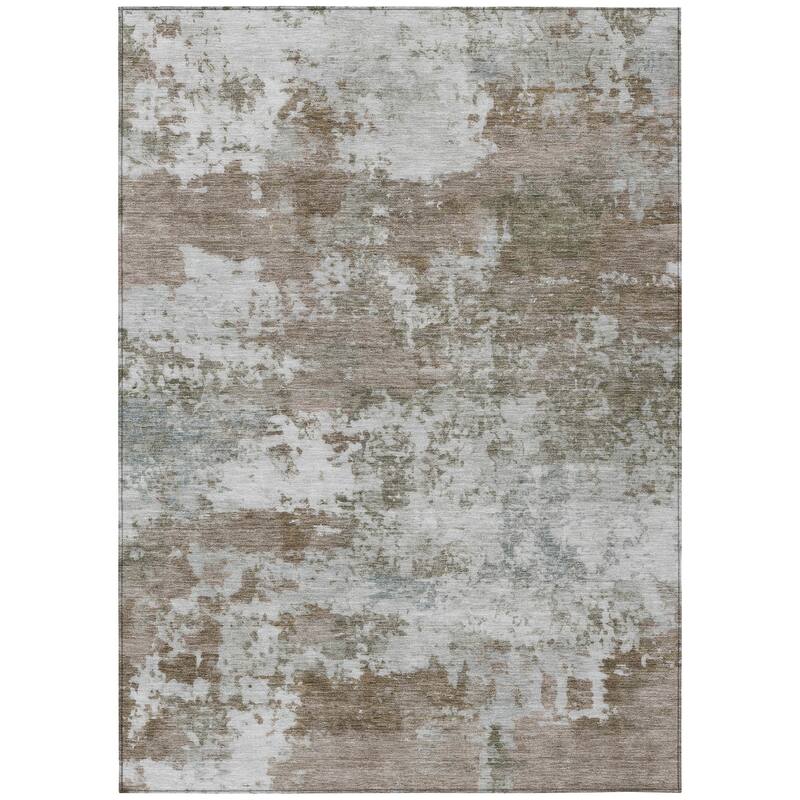 Machine Washable Indoor/ Outdoor Modern Jenna Chantille Rug