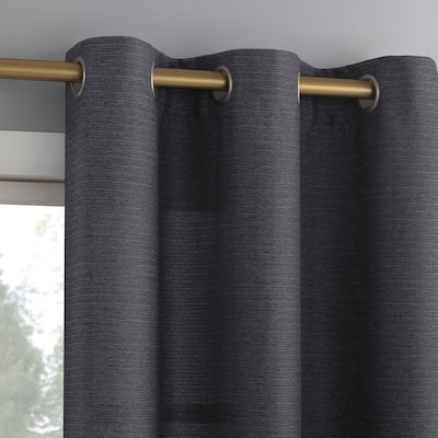 No. 918 Landon Textured Semi-Sheer Grommet 1-Piece Curtain Panel, Single Panel