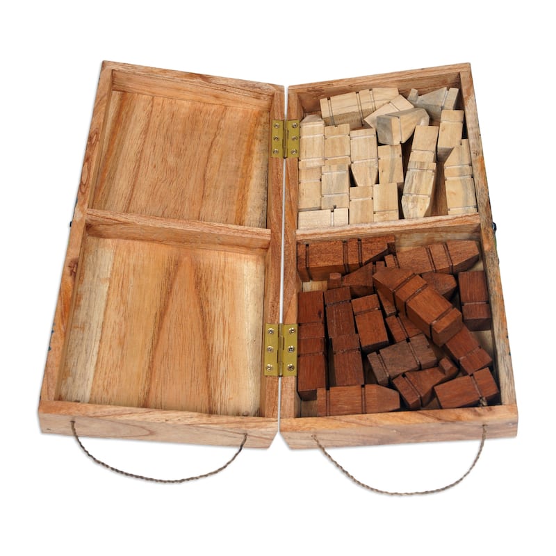 Novica Handmade Monarch Strategy Wood Chess Set