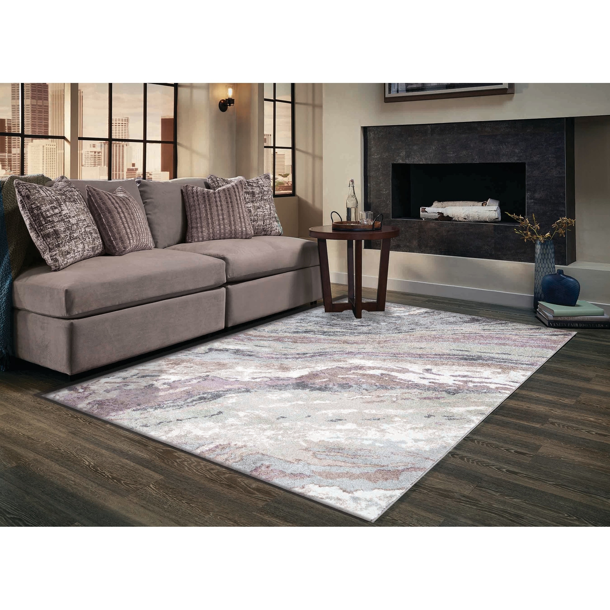 MDA Rugs Artemis Collection Multi Color Abstract Design Area Rug