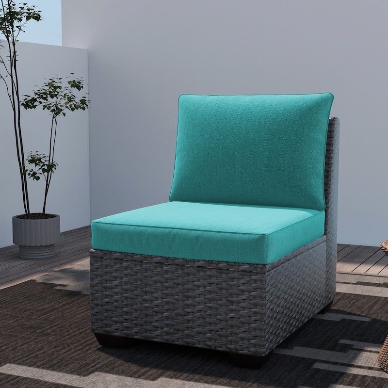 Sunbrella Fabric Outdoor Chair Seat Cushion Set