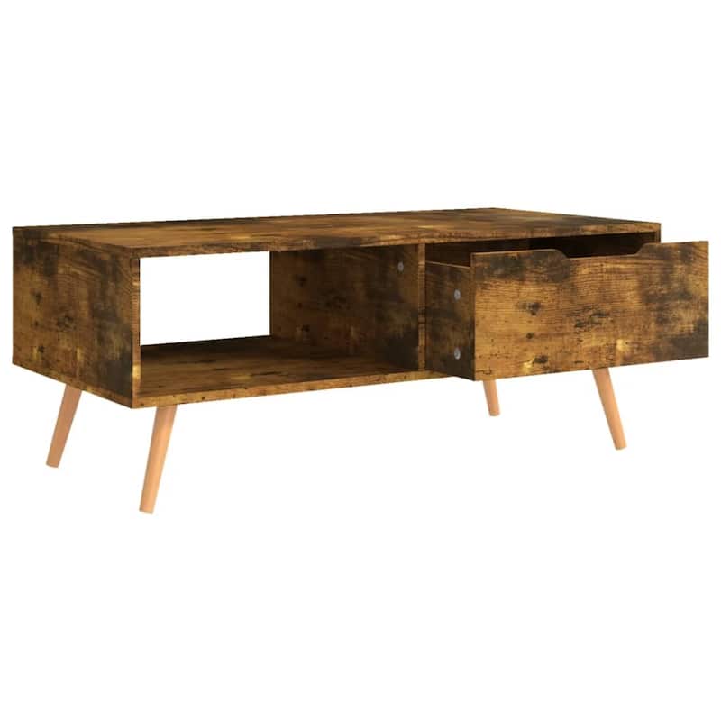vidaXL Coffee Table End Table Living Room Accent Sofa Table Engineered Wood - 39.4" x 19.5" x 16.9"