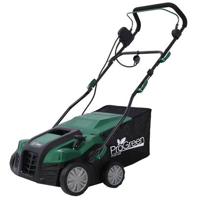 2-in-1 16''Garden Scarifier with Removable Collection Bag