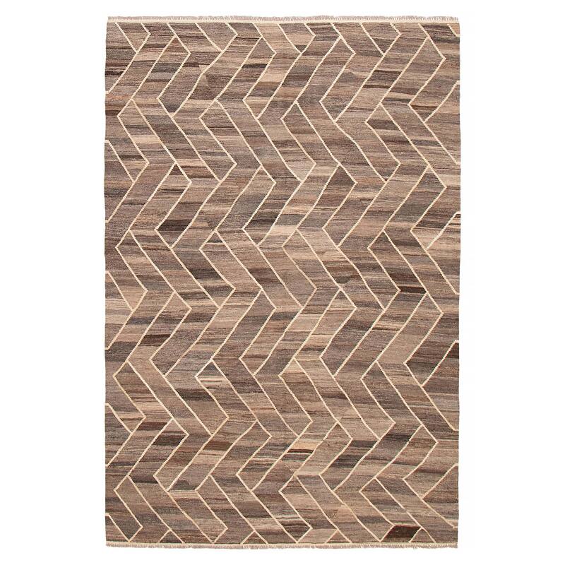 Sivas Taupe Kilim 6'9" x 9'11" - 6'9 x 9'11 - Taupe - 6'9 x 9'11