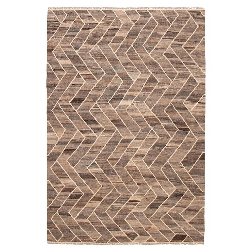 Sivas Taupe Kilim 6'9" x 9'11" - 6'9 x 9'11